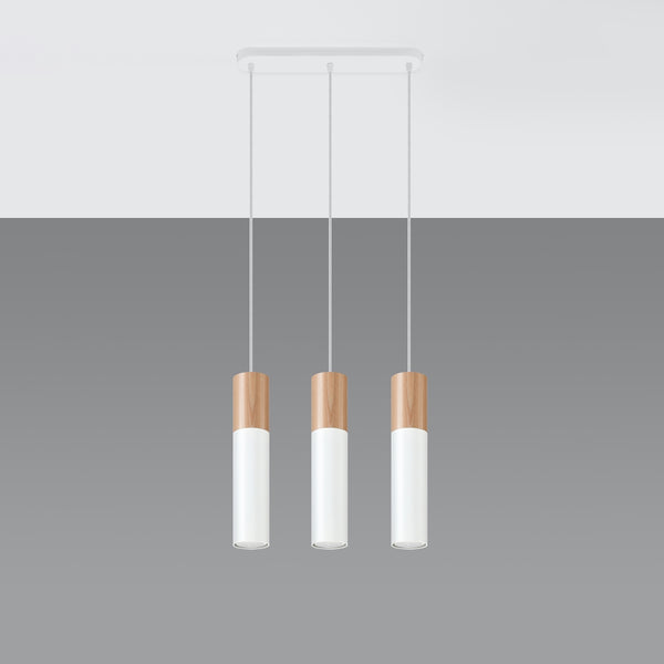 PABLO 3 hanging light white