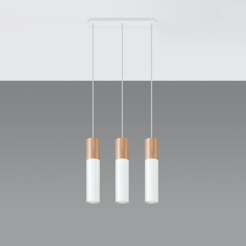 PABLO 3 hanging light white