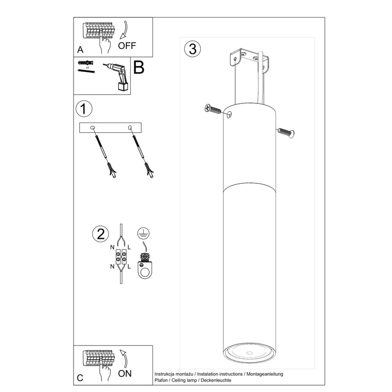 PABLO ceiling light white