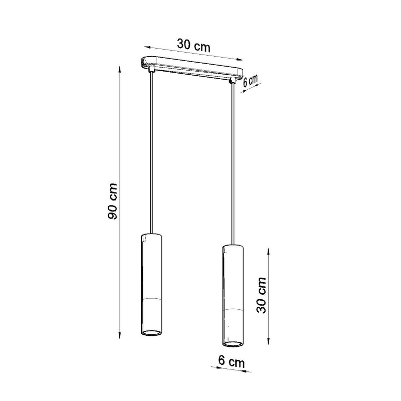 PABLO 2 hanglamp zwart