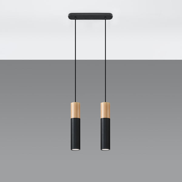 PABLO 2 hanging light black