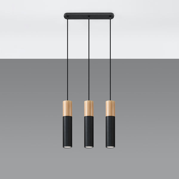 PABLO 3 hanging light black