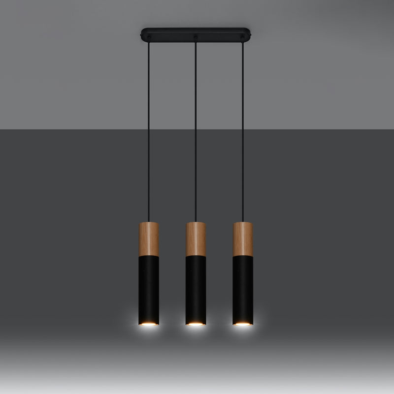 PABLO 3 hanging light black