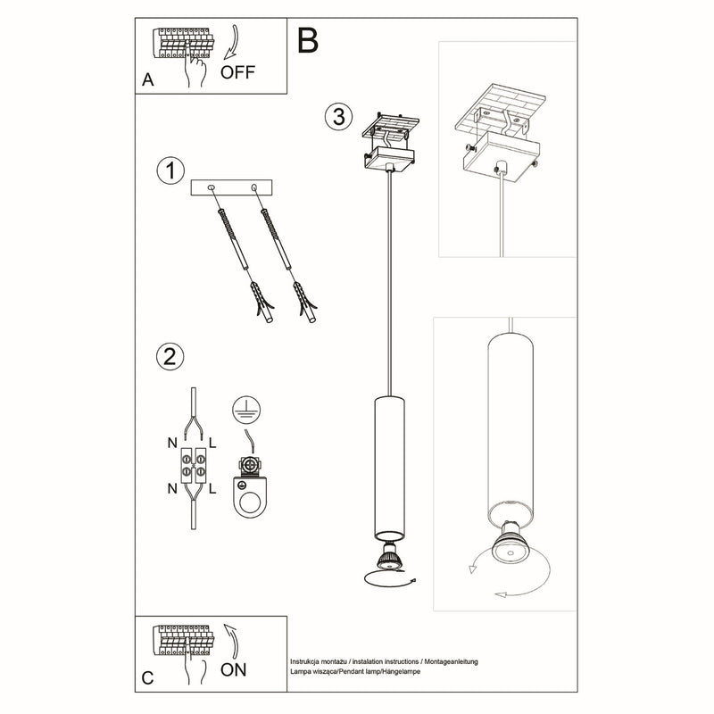 LINO wood hanging light