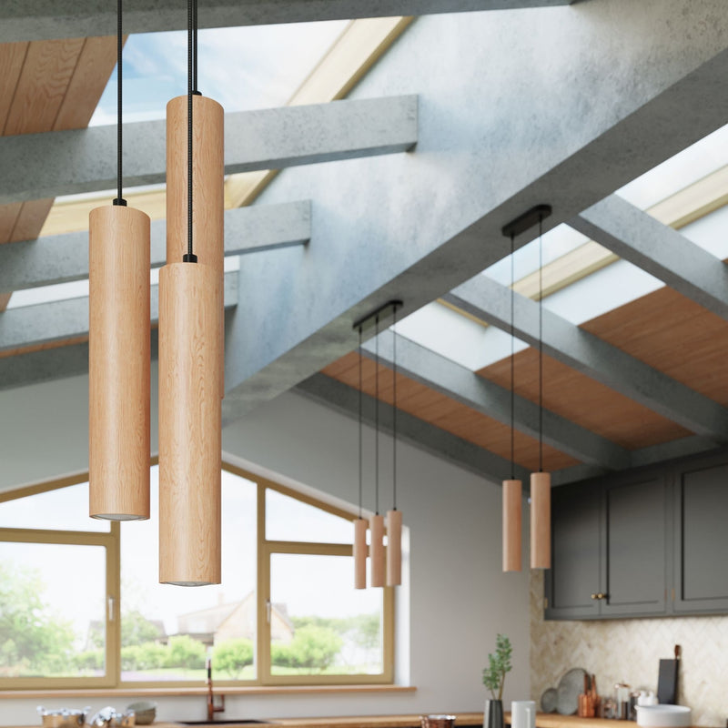 LINO 3 wooden hanging light