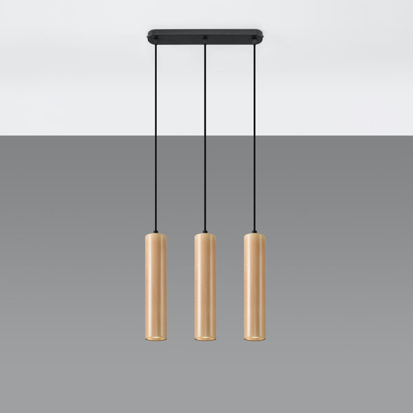 LINO 3 wooden hanging light