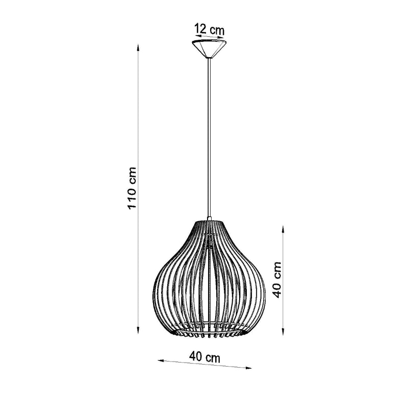 APRILLA wood hanging light