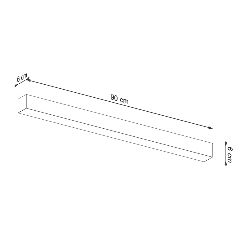 Deckenleuchte PINNE 90 grau