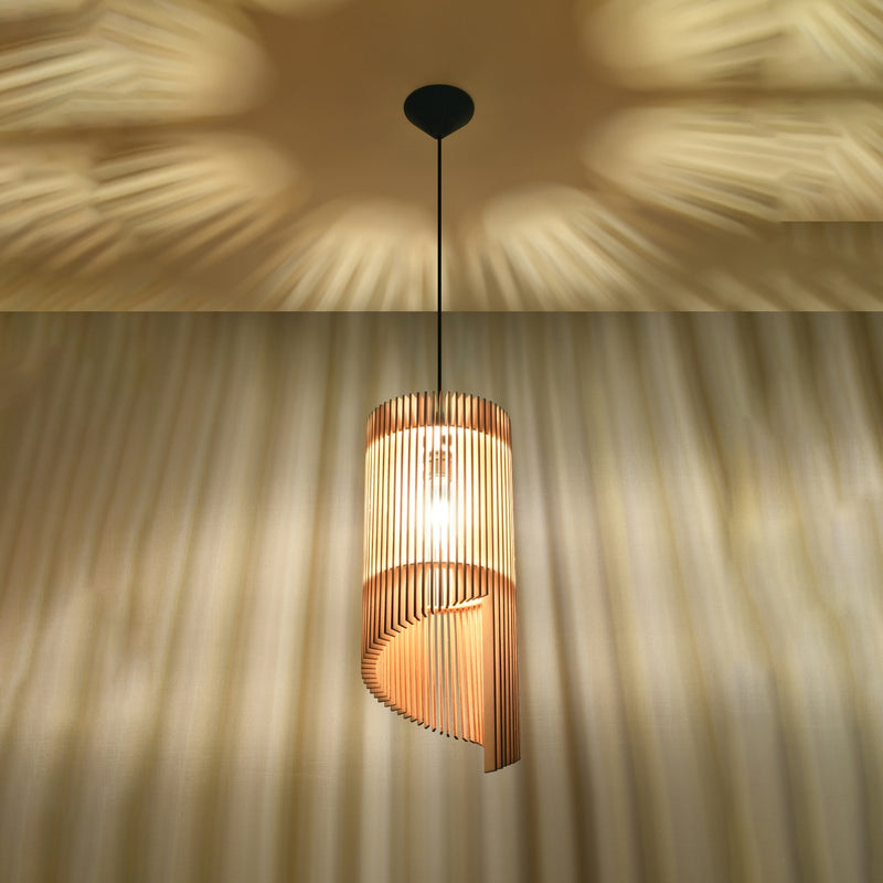 ALEXIA wood hanging light