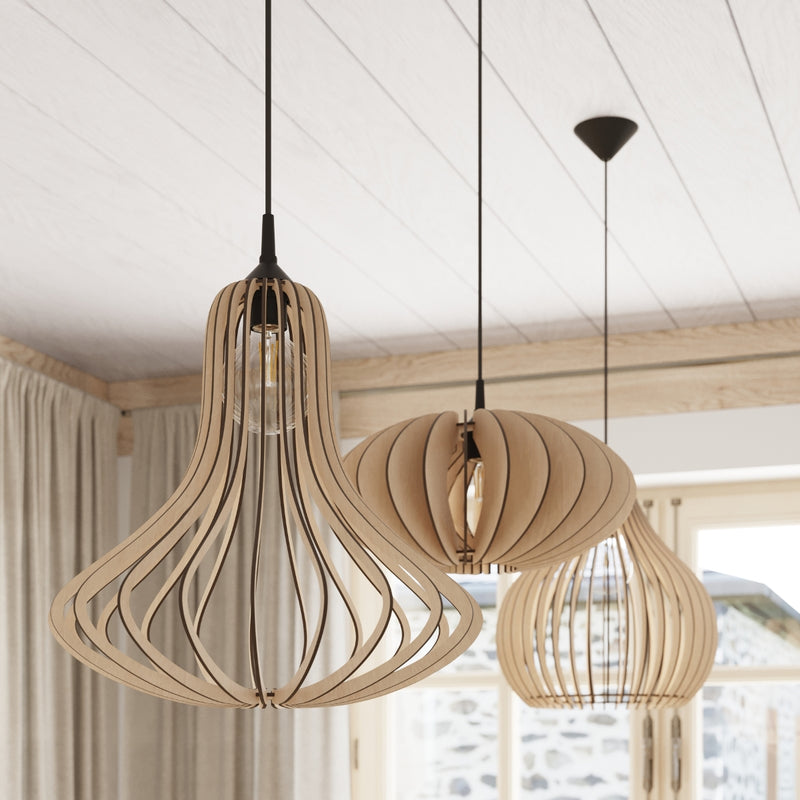 ELZA wood hanging light