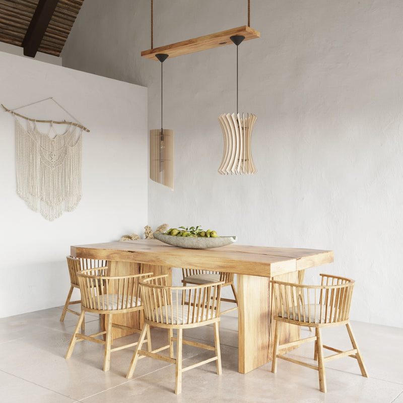 ORIANA wood hanging light