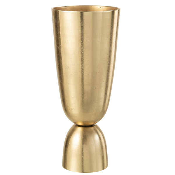 Goldene Metallvase Thor – Moderne Dekovase 49 cm