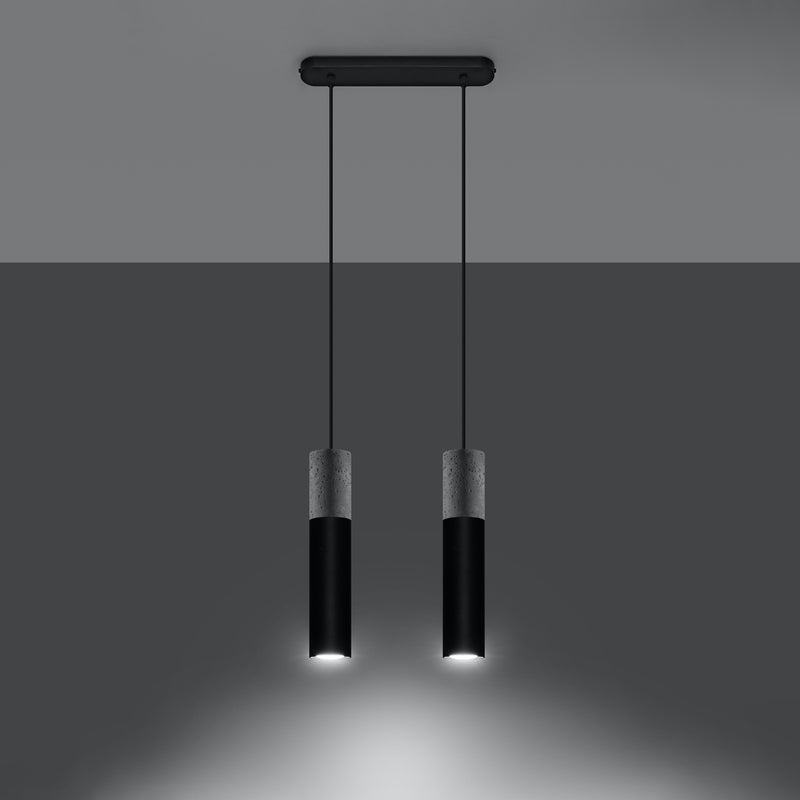 BORGIO 2 hanging light black