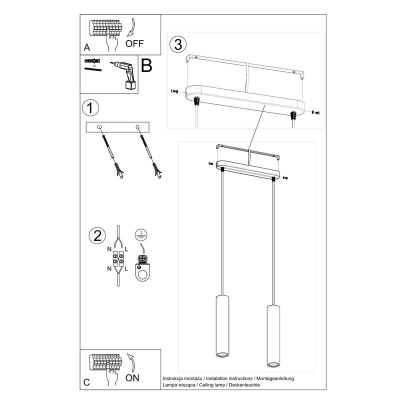 LUVO 2 hanging light