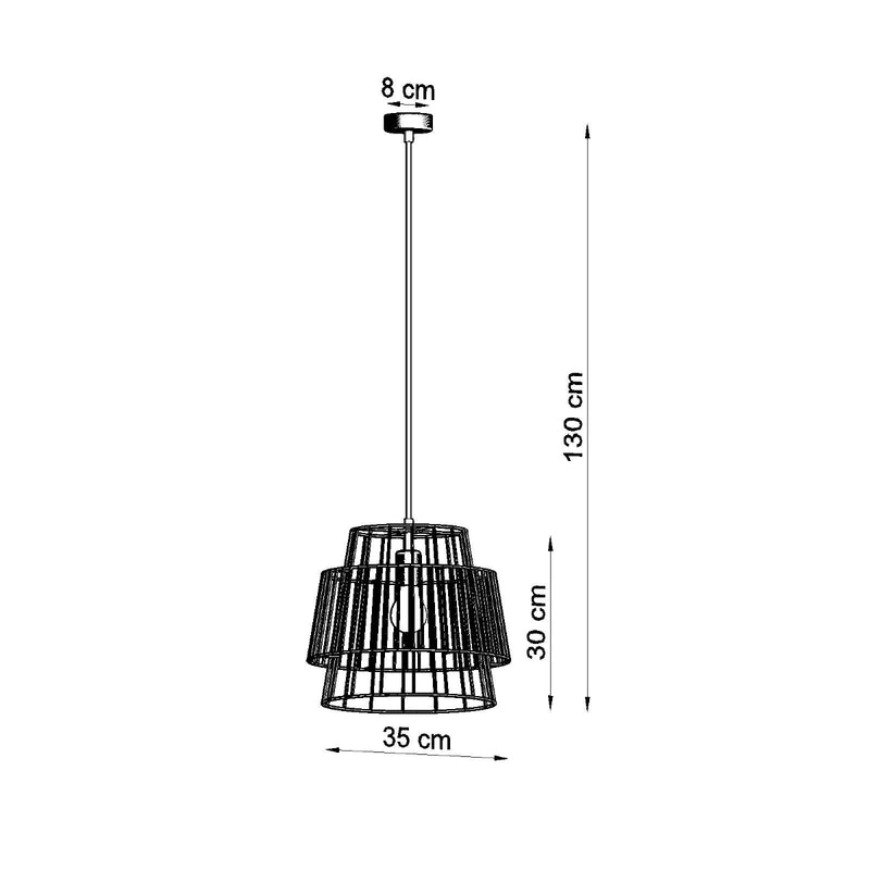 GATE hanging light black