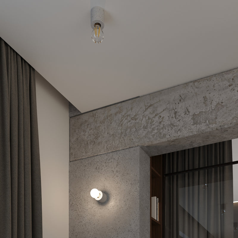 Ceiling light SALGADO concrete