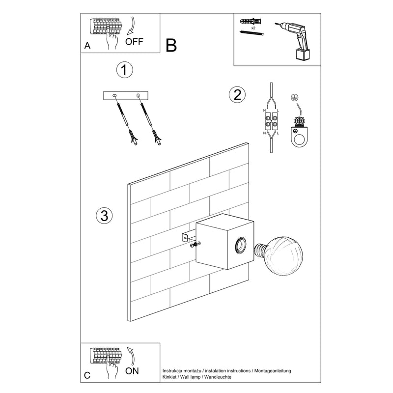 ARIZ concrete wall light