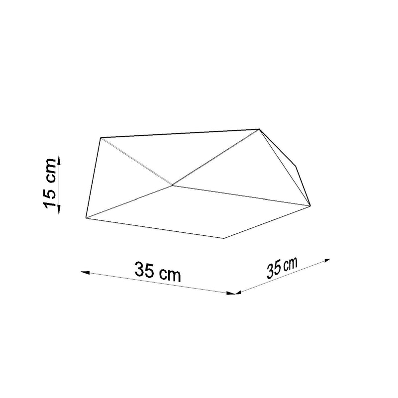 Deckenleuchte HEXA 35 schwarz