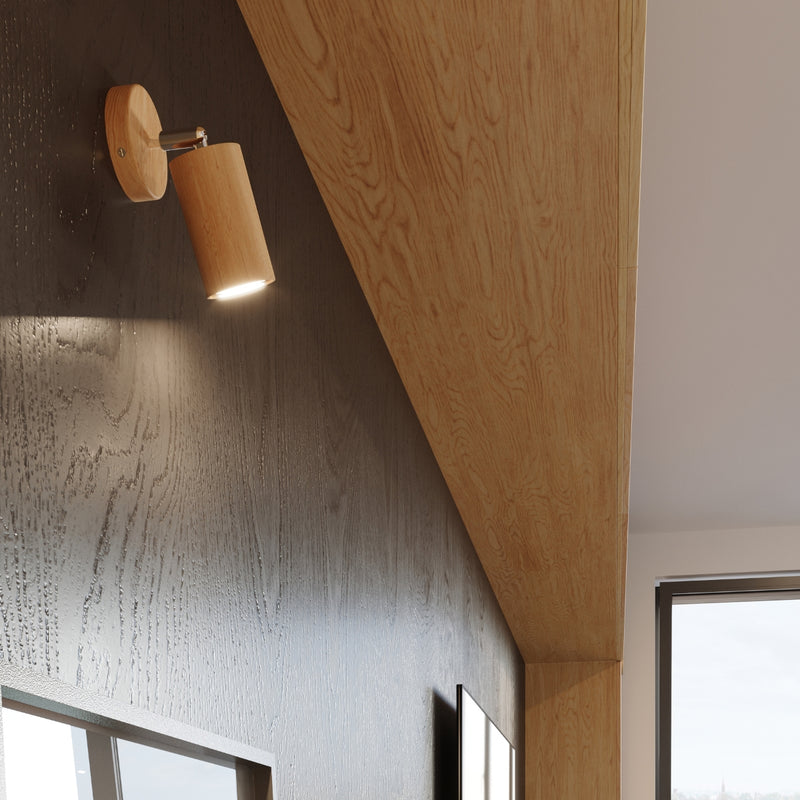 Ceiling light BERG 2 natural wood