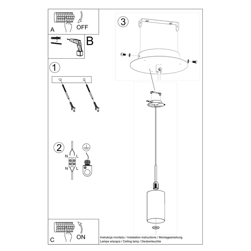 Chandelier OTTO 15 black