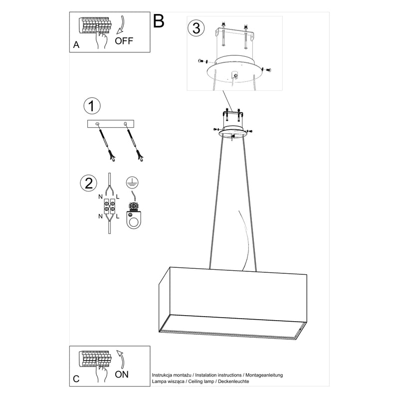 Chandelier SANTA BIS 80 black