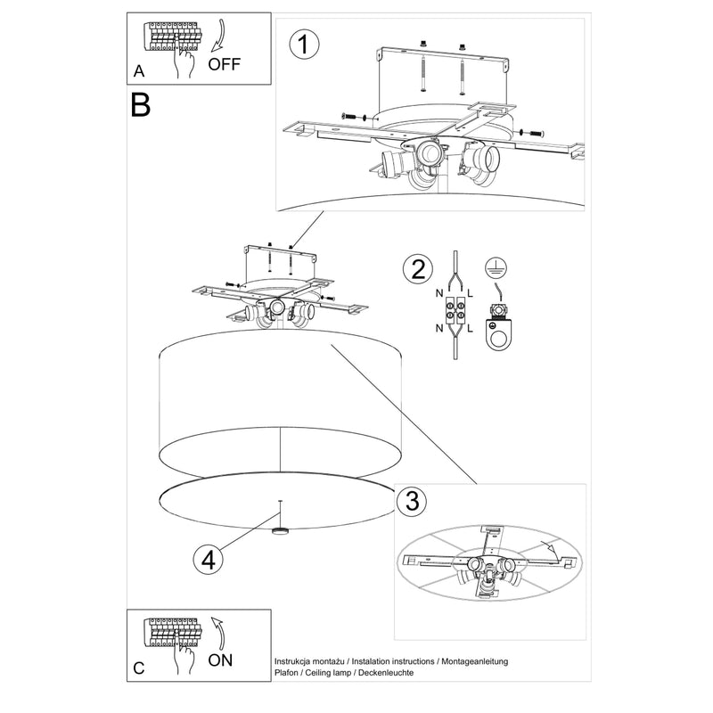 Chandelier OTTO 60 white