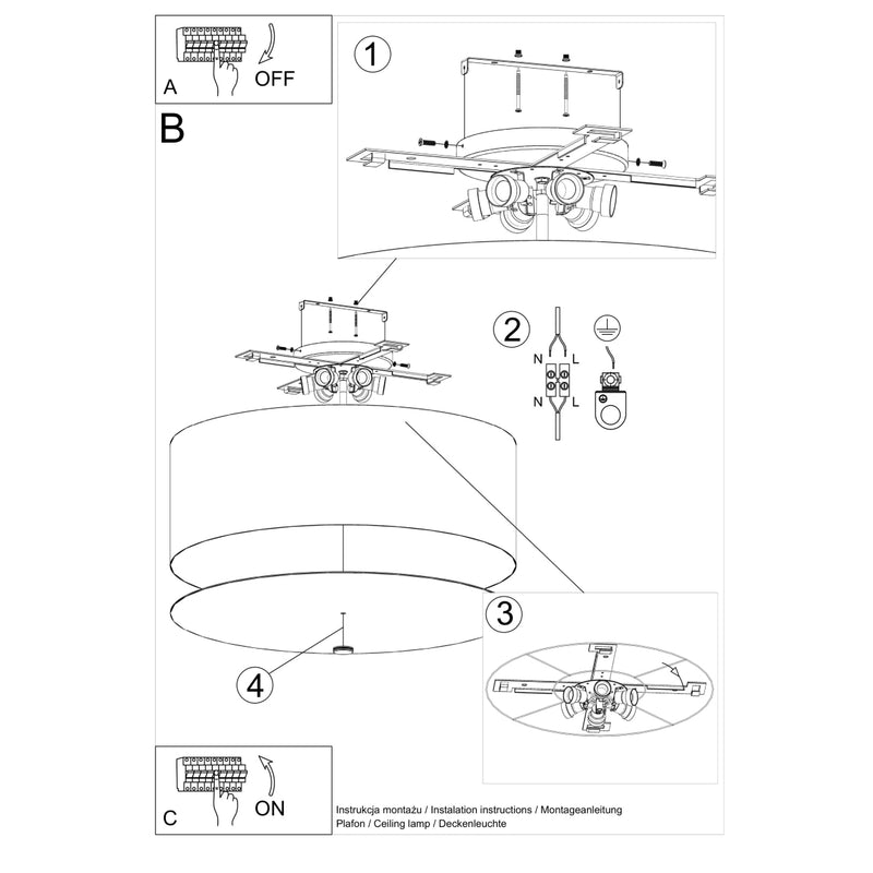 Chandelier OTTO 70 white