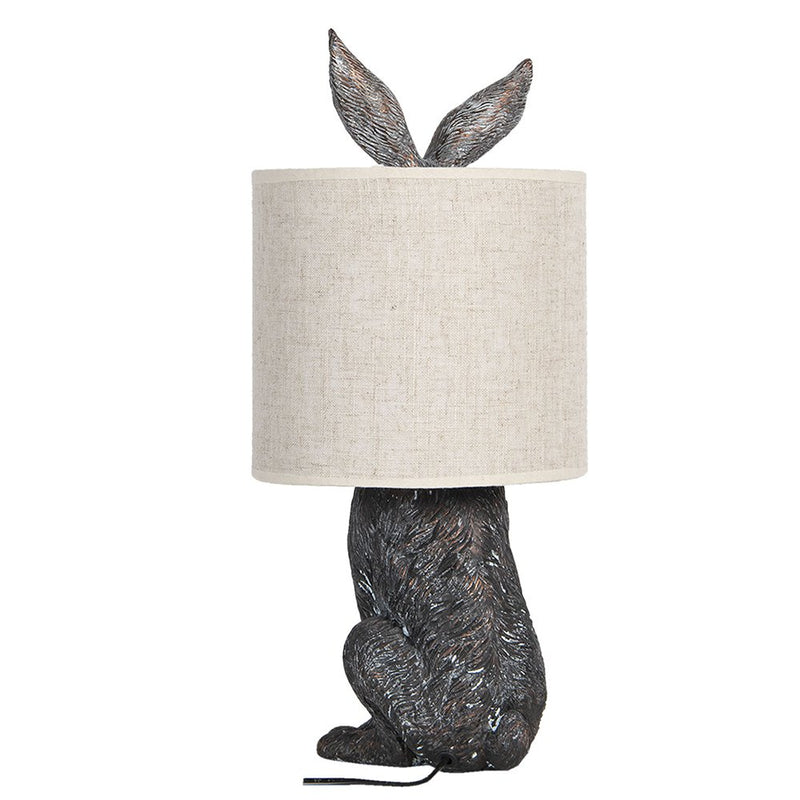 Tischlampe Hase Beige 20x43 cm Osterhase