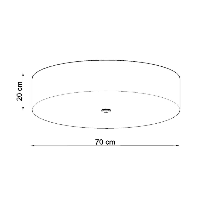 Plafondlamp SKALA 70 zwart