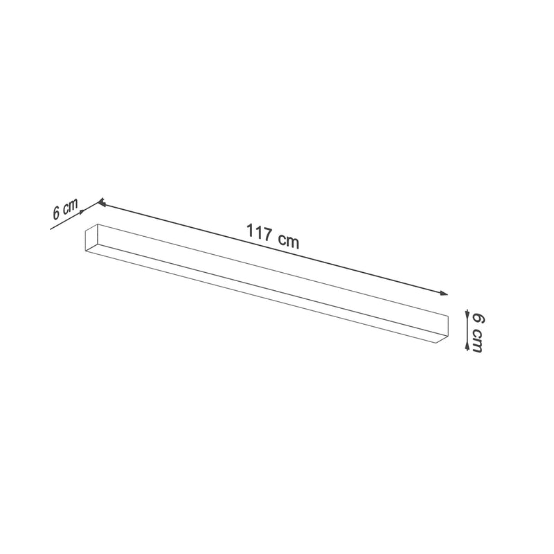 Deckenleuchte PINNE 118 grau