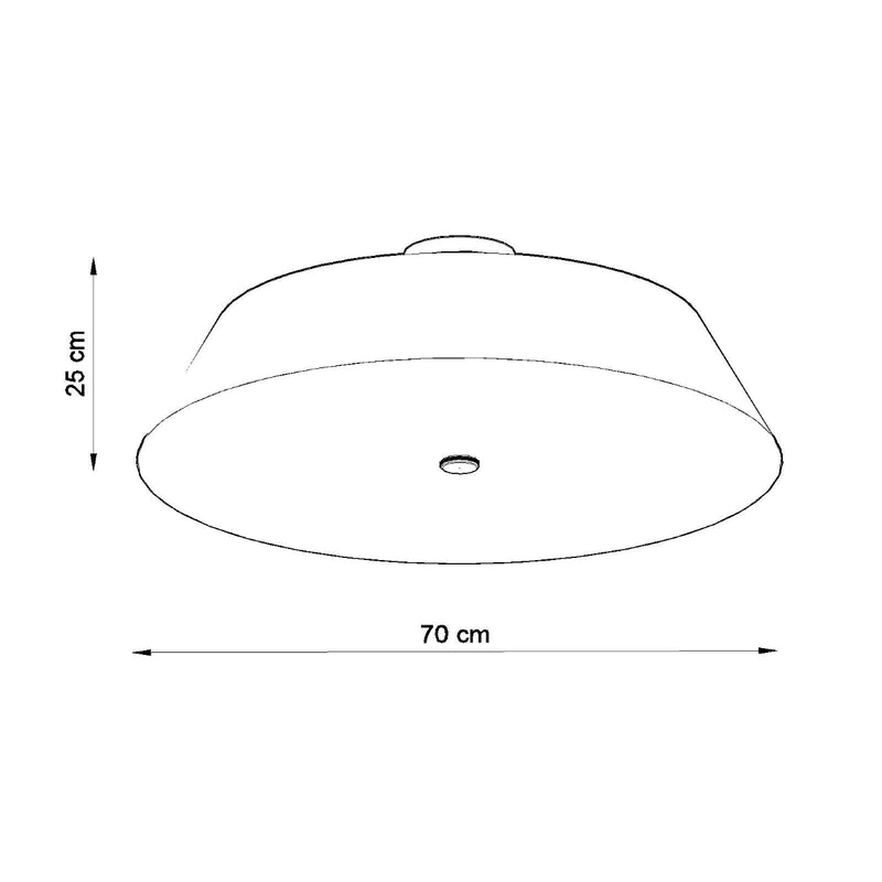 Plafondlamp VEGA 70 wit