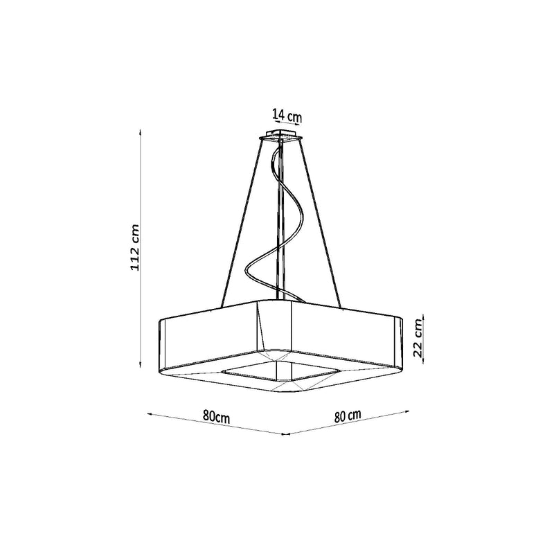 Chandelier URANO 80 white