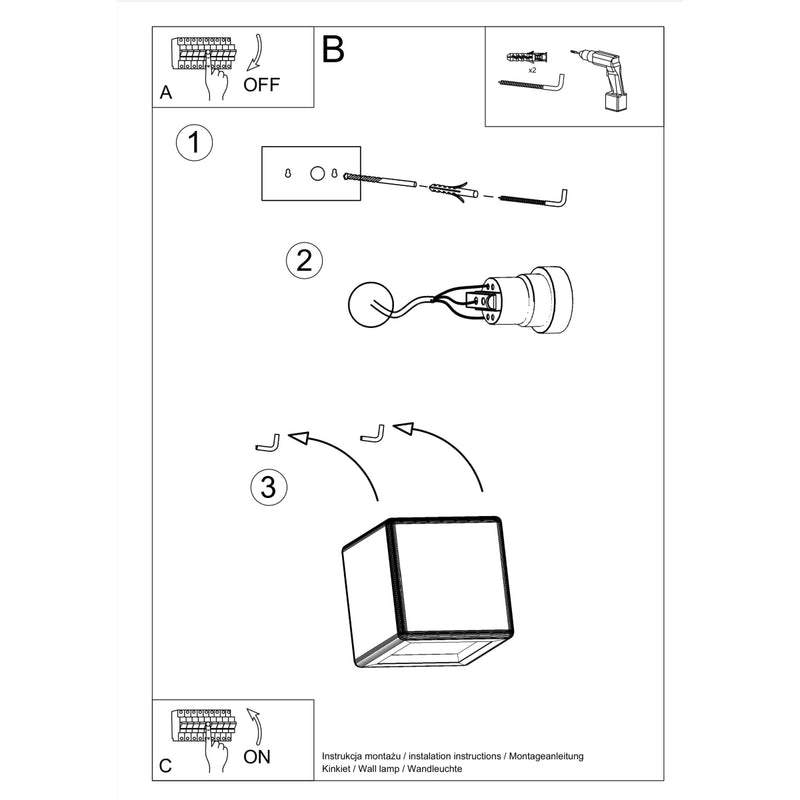 Ceramic wall light NESTA