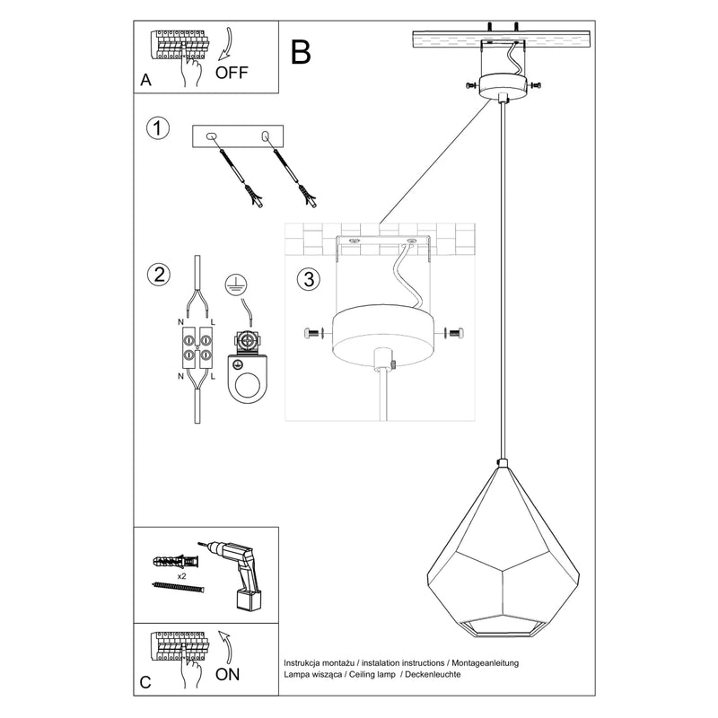 Keramische hanglamp PAVLUS