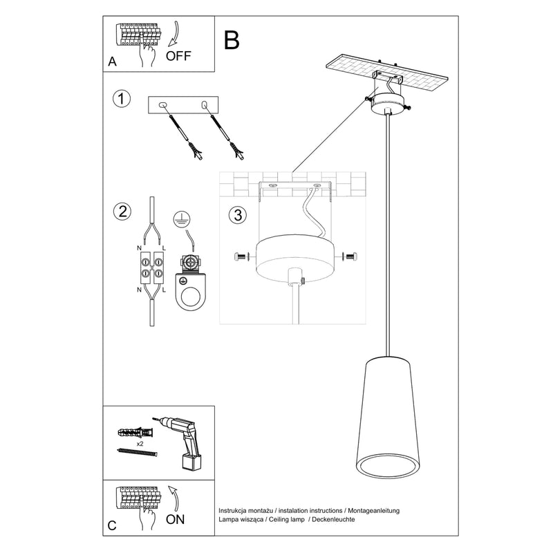 Keramische hanglamp GULCAN