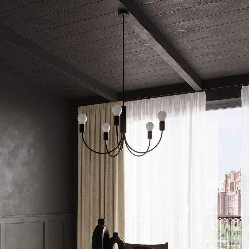 Chandelier PICCOLO 5 black