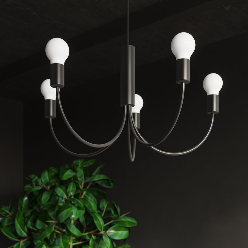 Chandelier PICCOLO 5 black