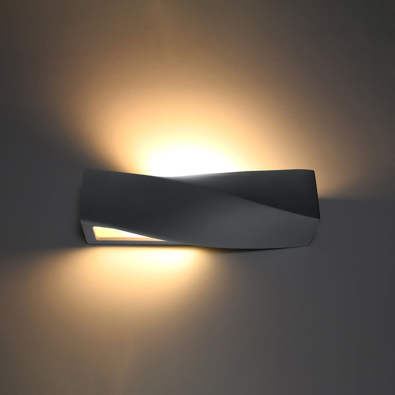 Wandlamp keramiek SIGMA grijs