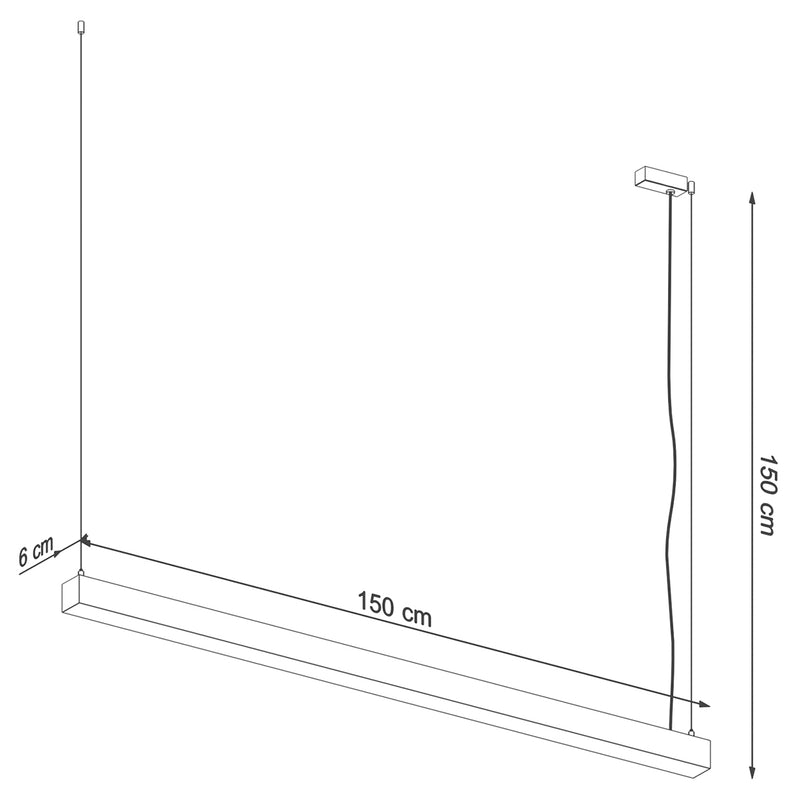 PINNE 150 hanglamp zwart