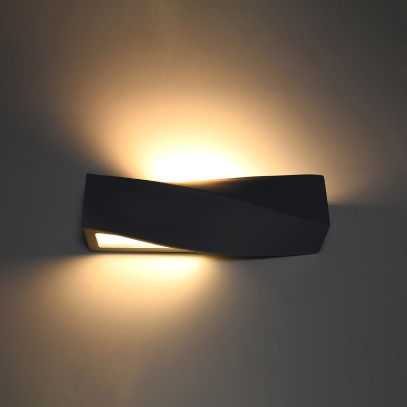 Ceramic wall light SIGMA black