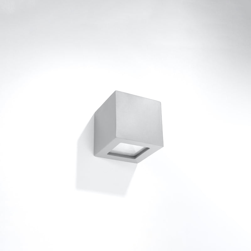 Wall light ceramic LEO gray