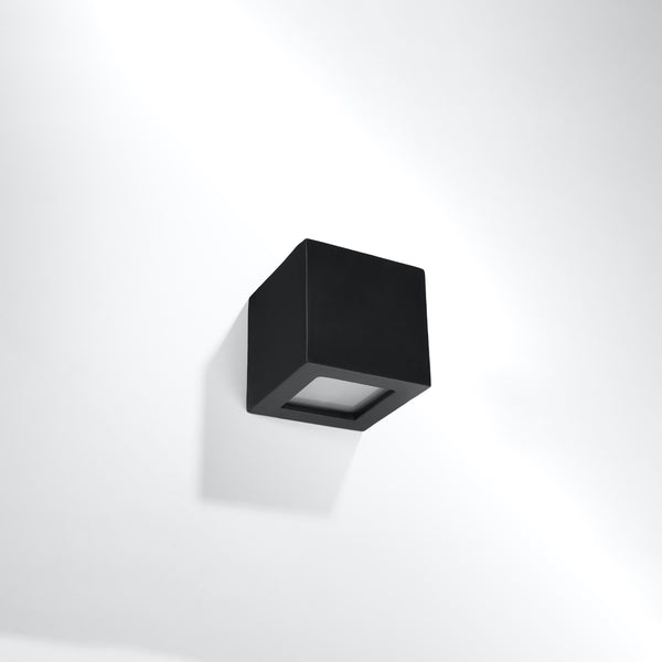 Wall light ceramic LEO black