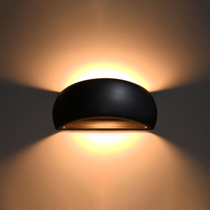 Wall light ceramic PONTIUS black