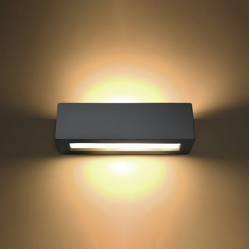 Wandlamp keramiek VEGA grijs