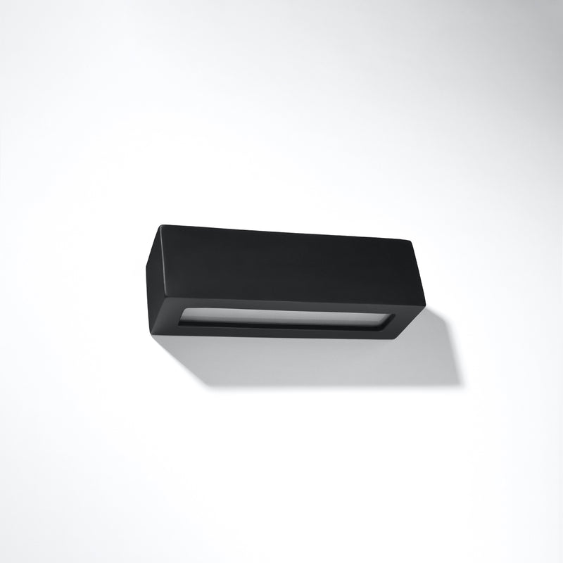 Wall light ceramic VEGA black