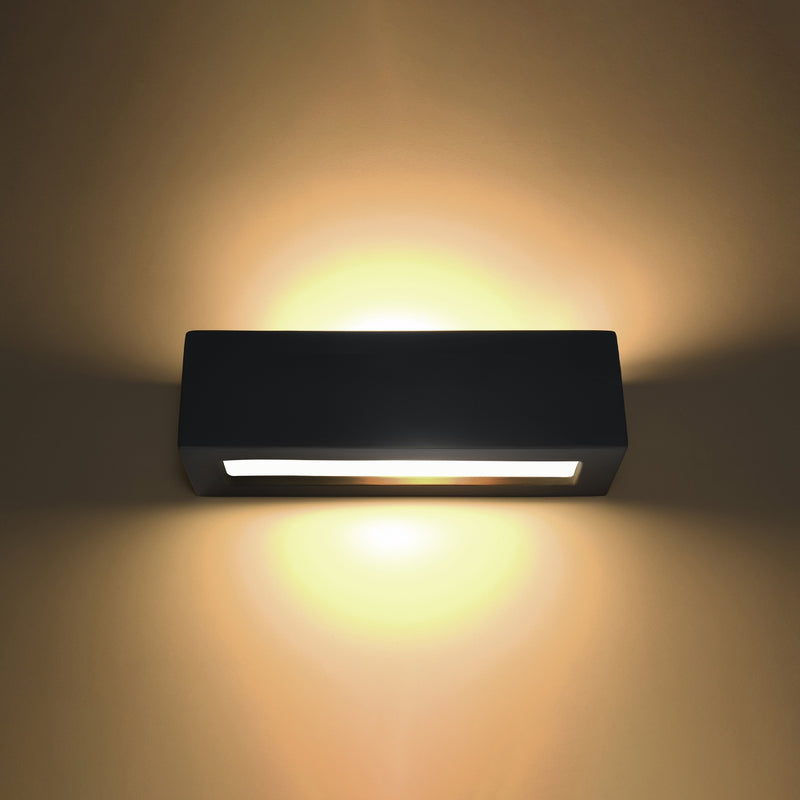 Wandlamp keramiek VEGA zwart