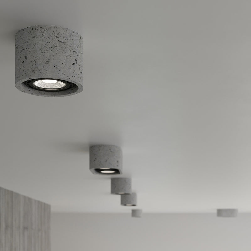 Plafondlamp BASIC 1 beton