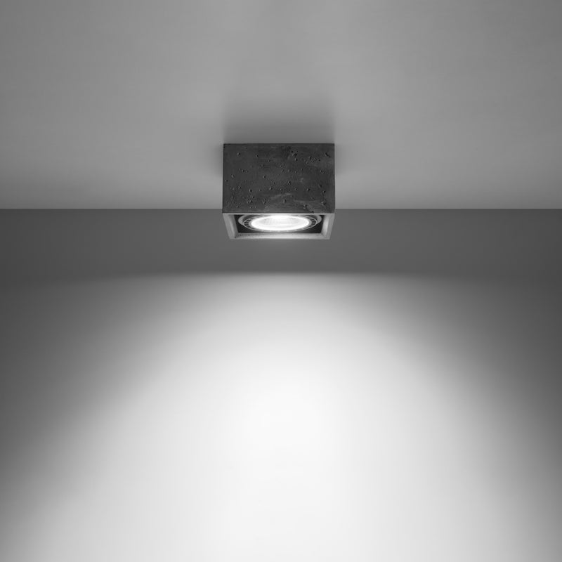 Ceiling light QUATRO 1 concrete