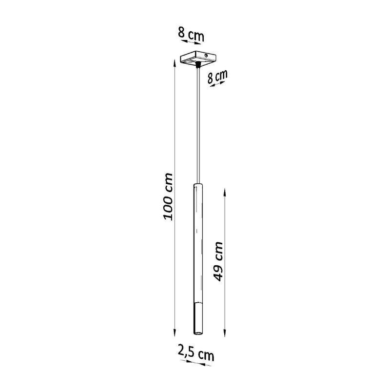 MOZAICA 1 hanglamp zwart/chroom