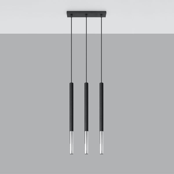 MOZAICA 3L hanging light black/chrome